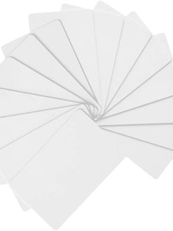 COOMATEC 100 pcs NTAG215 NFC Cards, PVC Cards NTAG 215 NFC White Tags Compatible with TagMo and Amiibo Work with All NFC Enabled Smartphones and Devices (100 Pack)