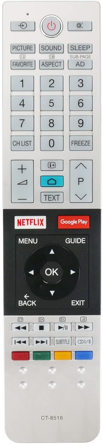 New CT-8516 Replacement Remote Control fit for Toshiba HDMI LED LCD TV 49U9750 55U9750 65U9750 43U7750VE 43U7750VN 49U7750VE 49U7750VN 55U7750VE 55U7750VN 65U7750VE 65U7750VN 75U7750VE 75U7750VN