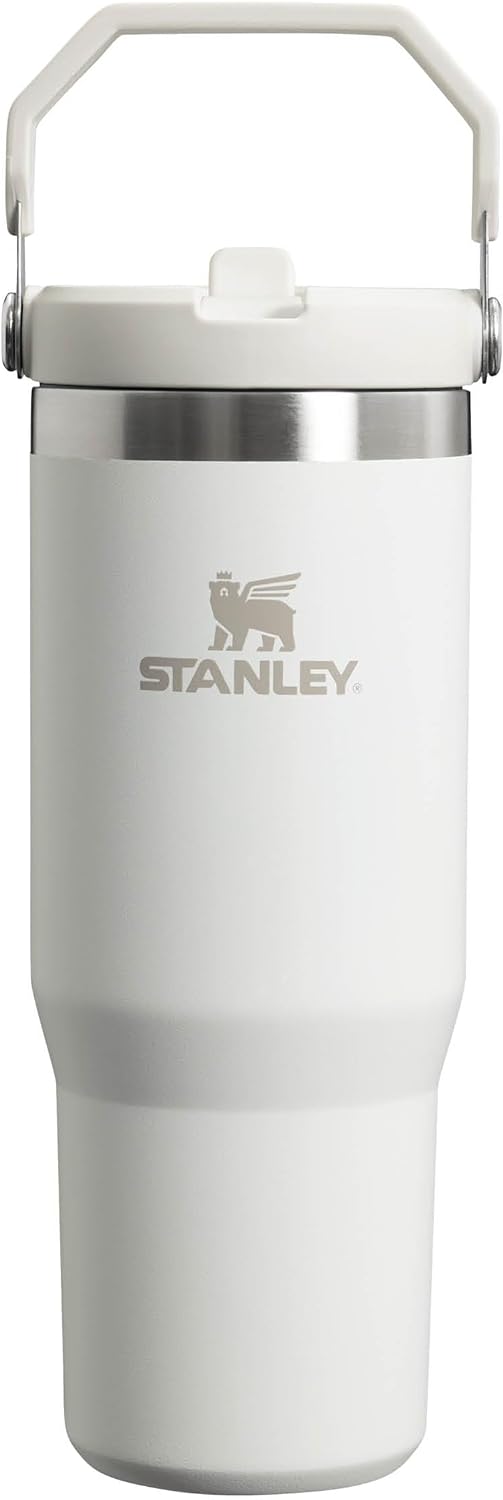 Stanley IceFlow Flip Straw Water Bottle With Straw 0.89L - Keeps Cold for 12+ Hours - Leakproof - Stainless Steel Water Bottle - BPA Free Travel Mug - Easy to Carry - Dishwasher Safe - Frost