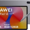 HUAWEI MatePad SE Tablet, 11-inch Eye Comfort Display, Large Capacity Battery, 8GB+128GB, Wifi, M-pencil in-box, Nebula Gray