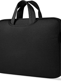 eWINNER Laptop Tablet Sleeve Case Slim Travel Men Women Handle Bag Durable Business Messenger Briefcases for MacBook Air Pro Retina (13 inch, Black)
