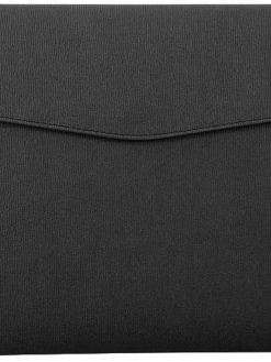 Goodern PU Leather A4 File Folder,Document Holder,Waterproof Portfolio Envelope Folder Case with Snap Closure,PU Leather envelope folder,Pockets File Jacket,Envelope Flat Document Organizer-Black