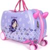 MILK&MOO Rideable Kids Suitcase Little Mermaid, Fun and Safe, Durable, Spacious, and Ergonomic Design, Enjoyable Journeys with 360-Degree Swivel Wheels,Suitable for Children Aged 2-6 Years