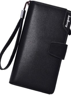baellerry Black Polyurethane For Unisex - Trifold Wallets