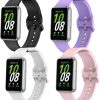 4Pcs Silicone Strap for Samsung Galaxy Fit 3 Replacement Belt Watchband for Samsung Galaxy Fit 3 WristBand Bracelet