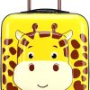 PYHLHY Kids Roller Duffle Bag Travel Quiet Spinner Wheel Luggage 18 Inch Travel and School Roller Case (Yellow)