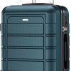 SHOWKOO Luggage Hardside Expandable PC+ABS Durable Lightweight Carryon Travel Suitcase with Double Wheels TSA Lock