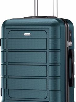 SHOWKOO Luggage Hardside Expandable PC+ABS Durable Lightweight Carryon Travel Suitcase with Double Wheels TSA Lock