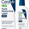 Cerave Pm Facial Moisturizing Lotion, 3 Oz., Multiplied With Derma Roller, 3 Fl Oz (Pack Of 1)