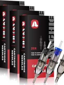 Anghie Tattoo Cartridge Needles - 80Pcs Tattoo Needles Mixed Size Tattoo Needle Cartridge 5RL 7RL 9RL 5RS 7RS 9RS 7M1 9M1 Cartridge Needles for Tattoo Supplies