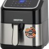 Geepas 5L Digital Air Fryer with Vortex – 10-in-1 Convection Air Fryer with LED Touchscreen, 60 Minutes Timer & Non-Stick Basket – Oil Free Toaster Oven | 2 Years WarrantyGAF37527