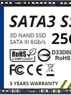 Timetec 256GB SSD 3D NAND TLC SATA III 6Gb/s M.2 2280 NGFF 128TBW Read Speed Up to 550MB/s SLC Cache Performance Boost Internal Solid State Drive for PC Computer Laptop and Desktop (256GB)