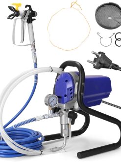 Fuvan Electric Paint Spraying Machine, Professional High-pressure Airless Sprayer Electric Paint Spraying Machine Multi-purpose Painting Tool Home Improvement Equipment