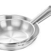 Prestige Stainless Steel 2 Piece Fry Pan Set, Silver, 22x26 cm