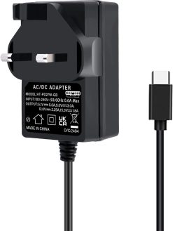 GeeekPi 27W Power Supply for Raspberry Pi 5, with 5,1V 5A USB Type C Power Adapter PD 27W Power Adapter for Raspberry Pi 5 8GB 4GB