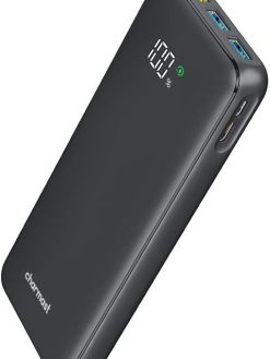 Charmast Power Bank PD 23800mAh USB C 18W Power Delivery Portable Charger LED Display Battery Pack with 2 Input and 4 Output Compatible with Cell Phone,tablets