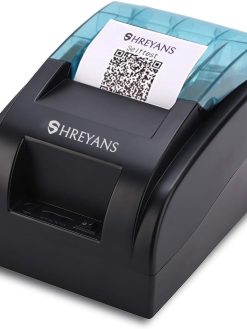 Shreyans 58mm USB+Bluetooth Direct Thermal Reciept Printer | Useful for Billing in Hotels Shops Restaurants Malls Supermarkets Warehouses and much More (No Battery Backup)