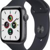 Apple Watch SE (1st generation) (GPS, 44mm) Smart watch - Space Grey Aluminium Case with Midnight Sport Band - Regular. Fitness & Activity Tracker, Heart Rate Monitor, Water Resistant (Renewed)