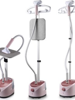INGUNAR Garment Steamer for Clothes, 2000W With Height Adjustable Ironing Board, 40 Second Heating Time, Heat Insulated Steam Hose