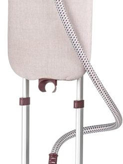 BLACK & DECKER Double Pole Garment Steamer, 2400W, 2L Tank, 10 Steam Settings, Horizontal & Vertical Ironing Board, 35g/min Steam Rate, Anti-Kink Tube - Dark Red, GSTD2450-B5