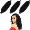 TERRIFI Marley Twist Braiding Hair,16 Inch Pre-Separated Springy Afro Twist Hair, Natural Synthetic Hair, Hair Extensions Wrapping Hair for Soft Suitable for Women 3 PCS