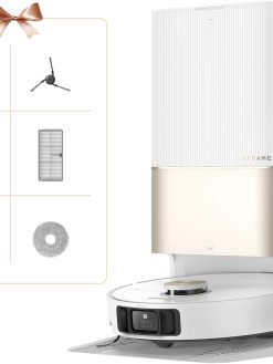 Dreame X40 Ultra Complete Robot Vacuum Cleaner, 12000 Pa Robotic Vacuum with Removable and Lift Mop, Extensive Cleaning with Side Brushes, MopExtend technology, Self-Cleaning Mop in 70° Hot Water