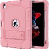 Azzsy Case for iPad 10th Generation 10.9 Inch 2022, [Built-in Pencil Holder] Heavy Duty Shockproof Rugged Protective Case for iPad 10.9 Inch 2022 Release, Rose Gold2