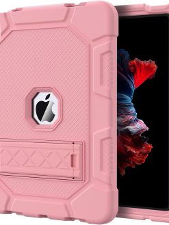 Azzsy Case for iPad 10th Generation 10.9 Inch 2022, [Built-in Pencil Holder] Heavy Duty Shockproof Rugged Protective Case for iPad 10.9 Inch 2022 Release, Rose Gold2
