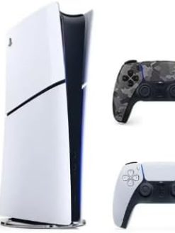Sony PlayStation 5 Slim Digital Edition with Extra Dualsense Grey Camouflage Controller - International Version