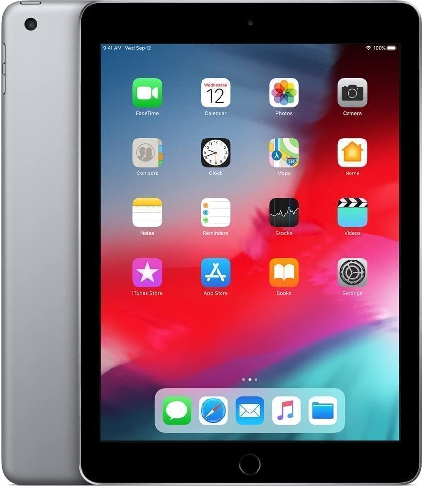 2017 i-pad 5th generation with Wi-Fi 128GB 9.7in, without Fingerprint, Space Gray-Renewed