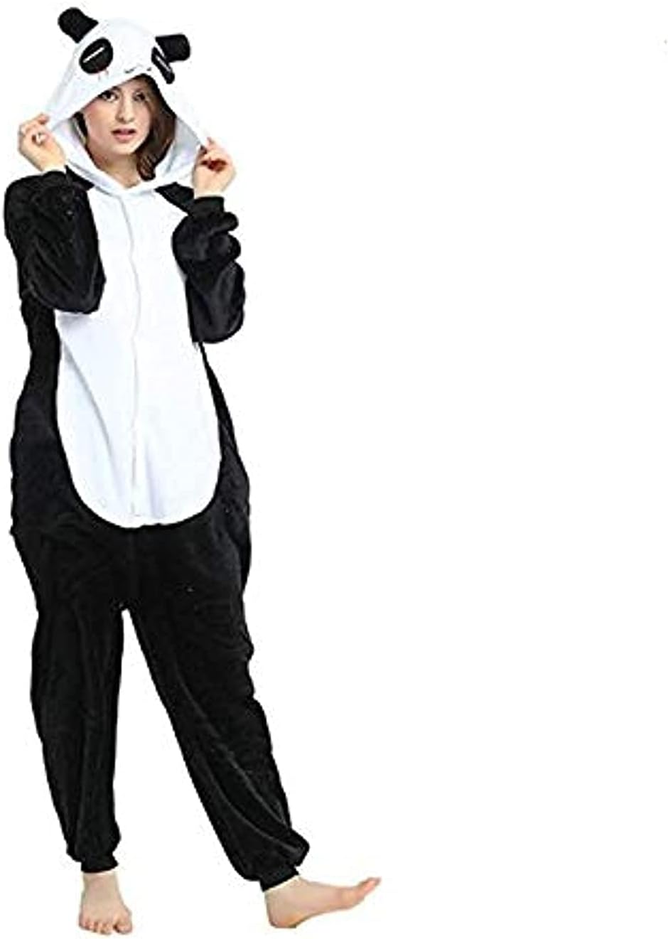Unisex Panda Onesies, Cartoon Pajamas Cosplay Costume Sleepwear - SIZE L