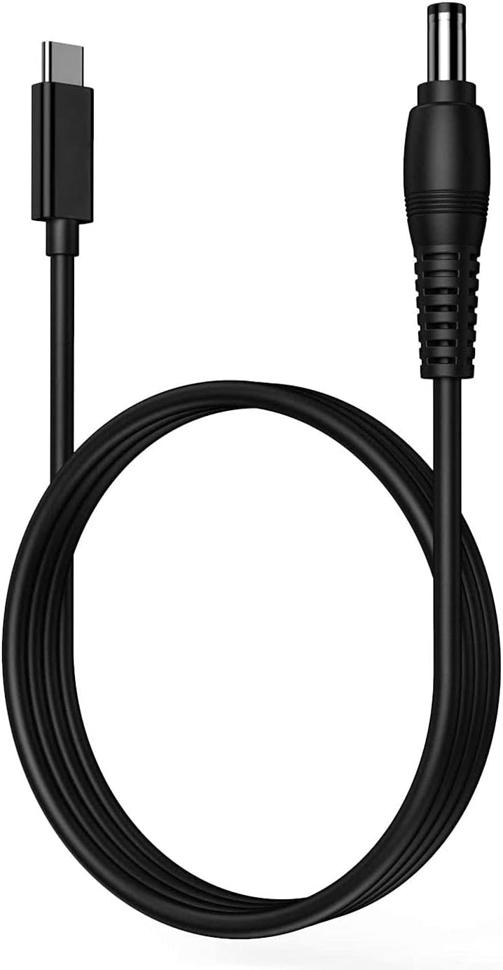 vienon 5ft USB C to DC 5.5mm x 2.1mm Power Charging Cord for Laptop (5521), 20V USB Type C Male Input to DC 5.5 x 2.1mm Male Power Charging Cable up to 100W