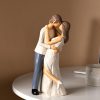 𝗬𝗜𝗡𝗭𝗨𝗢 Romantic Couple Figurines Handcrafted Wedding and Anniversary Decoration Set, Elegant Resin Sculptures for Home Décor, Love-Themed Gifts for Special Occasions (Design 2)