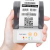 SHREYANS 58mm Mini Portable Inkless Thermal Printer with All accesories (Paper Roll, Pouch, Adapter, USB Cable) Easy to Connect with Mobile (Special Feature Auto Cutter)