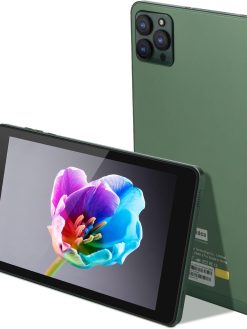 CM813 Pro 6GB+256GB Green WiFi 5G 8 Inches Tablet, Compatible With Android 12 Quad Core Processor 6GB RAM 256GB ROM Large Capacity Dual Cameras 1280 * 800 IPS HD Screen Cheap Tablet For Teenagers.