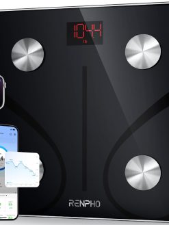 RENPHO Smart Scale for Body Weight, FSA HSA Eligible, Digital Bathroom Scale BMI Weighing Bluetooth Body Fat Scale, Body Composition Monitor Health Analyzer with Smartphone App, 400 lbs - Elis 1