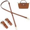KOMHPS Gastinsave Wide Shoulder Strap Adjustable DIY Replacet Belt Crossbody Canvas Bag Handbag Multi Pochette Accessories(Brown), Hy01 Brown-gold Diy, HY01 brown-gold diy (HY01-C-G)