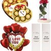 Valentine's Day Gift Box, Romantic Gift, Chocolate, Balloon & Perfume Duo, Cute Birthday, Christmas, Wedding Gift for Girlfriend, Wife, Fiancee