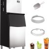 Commercial Ice Maker Machine, 150Kg/24H Stainless Steel under Counter Ice Machine with 140Kg Ice Storage Capacity