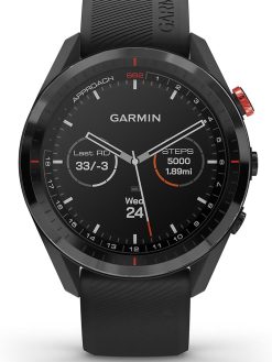 Garmin Premium GPS Golf Watch Approach® S62 | Smartwatch with 20 Hours of Battery Life in GPS Mode | Colour Touchscreen Display with Preloaded Courses