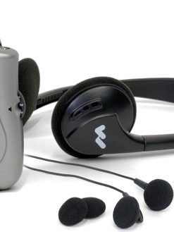 Williams Sound Includes Free Dual Earbuds! PockeTalker Ultra with Folding Headphone