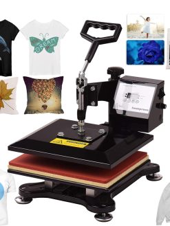 NovalLife 10x12 Inch Swing Away Combo Digital Heat Press Thermal Transfer Machine for T-Shirt Clothes Phone Case Bag