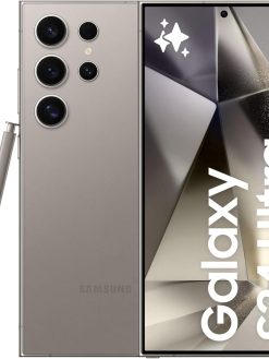 Samsung Galaxy S24 Ultra AI Phone, 256GB Storage, Titanium Gray, 12GB RAM, Android Smartphone, 200MP Camera, S Pen, Long Battery Life (UAE Version)