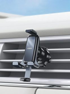 DECADEE Car Phone Holder + Free desk phone stand, Upgraded Air Vent Clip Car Phone Holder Mount, Super Stable & Easy, Fit for All iPhone and Android Phones