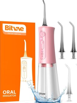 Bitvae BVC2 Water Flosser 6 nozzles Pink color pink