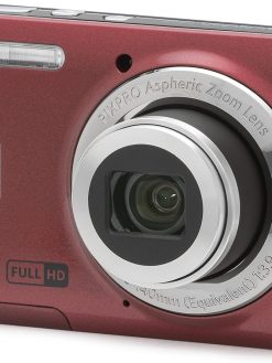 KODAK PIXPRO Friendly Zoom FZ55 RD 16MP Digital Camera with 5X Optical Zoom 28mm Wide Angle and 2.7" LCD Screen Red