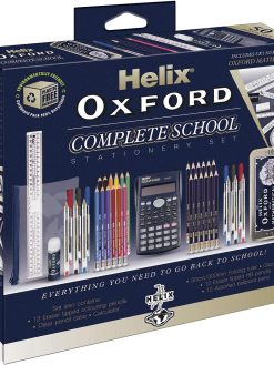Helix Oxford Complete Back to School Stationery Set, Oxford Blue, 899784