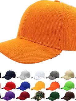 RASAON™ Baseball Dad Cap Adjustable Size Wrinkle free polyster hat for Running Workouts and Outdoor Activities baseball cap for men women