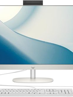 2024 Newest HP All-in-One 24-inch Desktop, 13th Generation Intel Core i7-1355U processor| 16GB DDR4 RAM| 512GB NVMe SSD| 23.8” FHD Display | Windows 11 (Shell White), 9A1A0PA