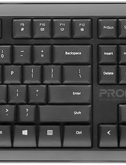 Promate Wireless Keyboard and Mouse Combo, Premium USB-C 2.4Ghz Cordless Multimedia Keyboard and 6 Button Optical Dpi Mice with Dual Interface Nano Receiver and Auto-Sleep, ProCombo-6 English